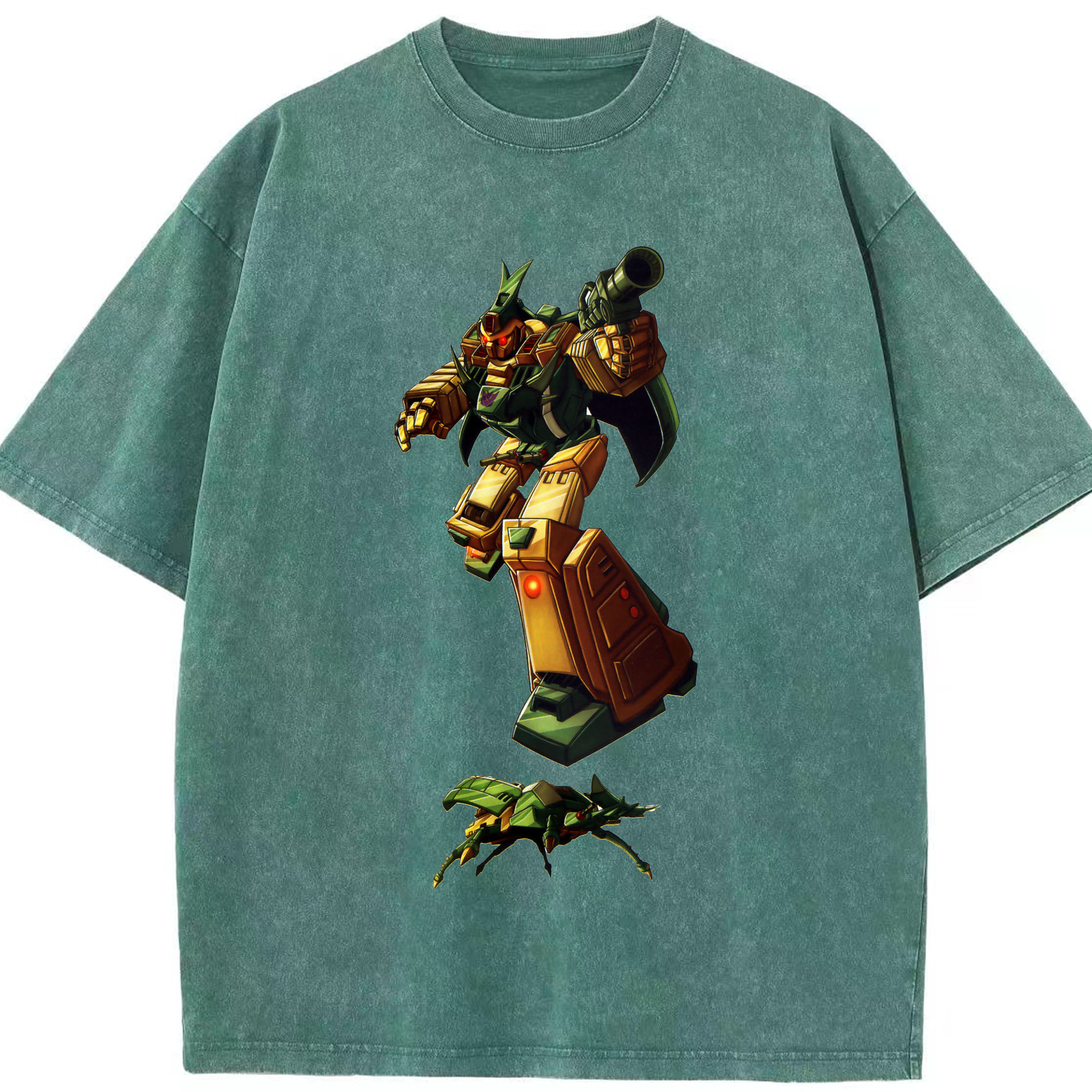 （画像用）  綿100% ヴィンテージ風 半袖Tシャツ（フロントプリント）
